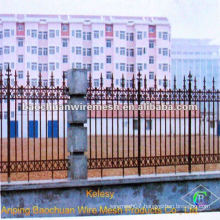 Size 1.50*1.00m black plastic spraying steel modern iron Wrought iron fence for residential fence